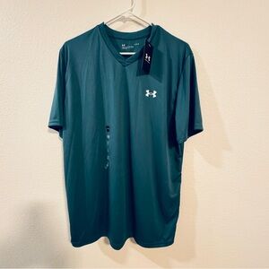 Under Armour Top Shirt V-neck - dark green